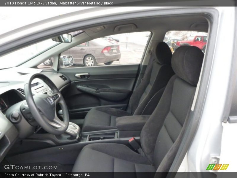 Alabaster Silver Metallic / Black 2010 Honda Civic LX-S Sedan