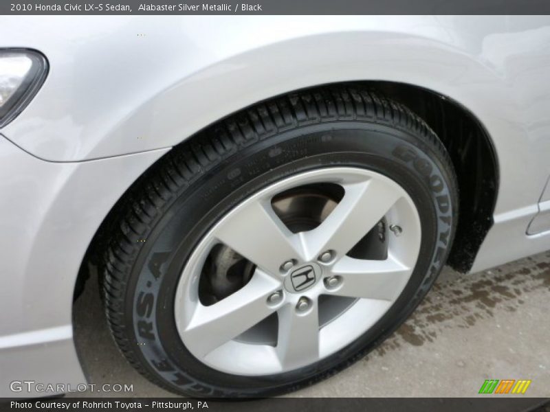 Alabaster Silver Metallic / Black 2010 Honda Civic LX-S Sedan