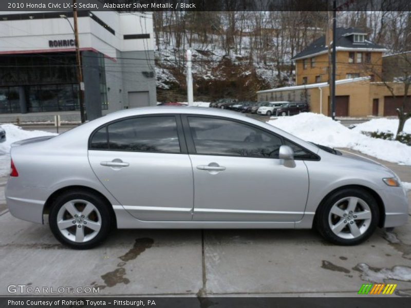 Alabaster Silver Metallic / Black 2010 Honda Civic LX-S Sedan