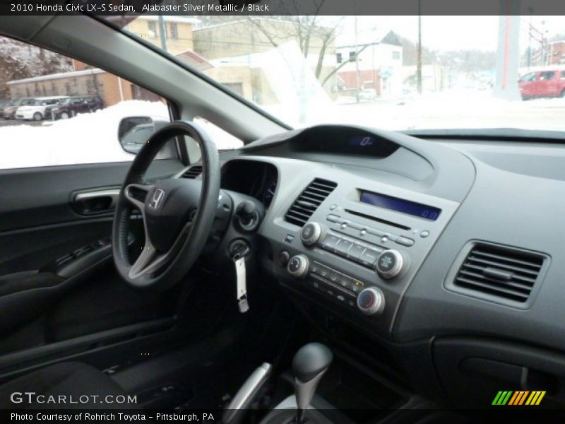 Alabaster Silver Metallic / Black 2010 Honda Civic LX-S Sedan