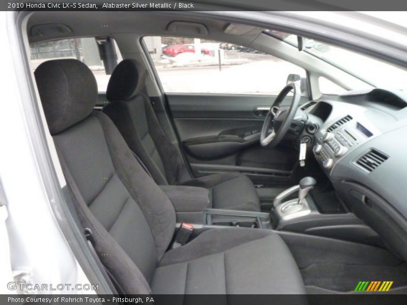 Alabaster Silver Metallic / Black 2010 Honda Civic LX-S Sedan