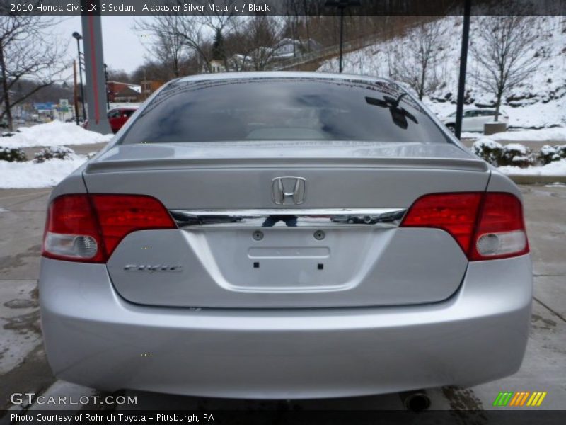 Alabaster Silver Metallic / Black 2010 Honda Civic LX-S Sedan