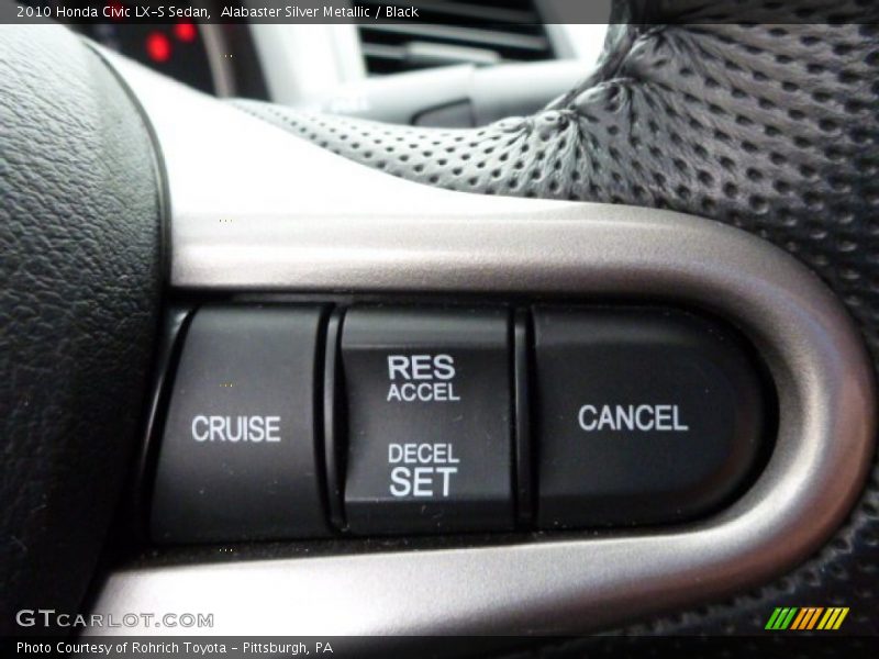 Alabaster Silver Metallic / Black 2010 Honda Civic LX-S Sedan