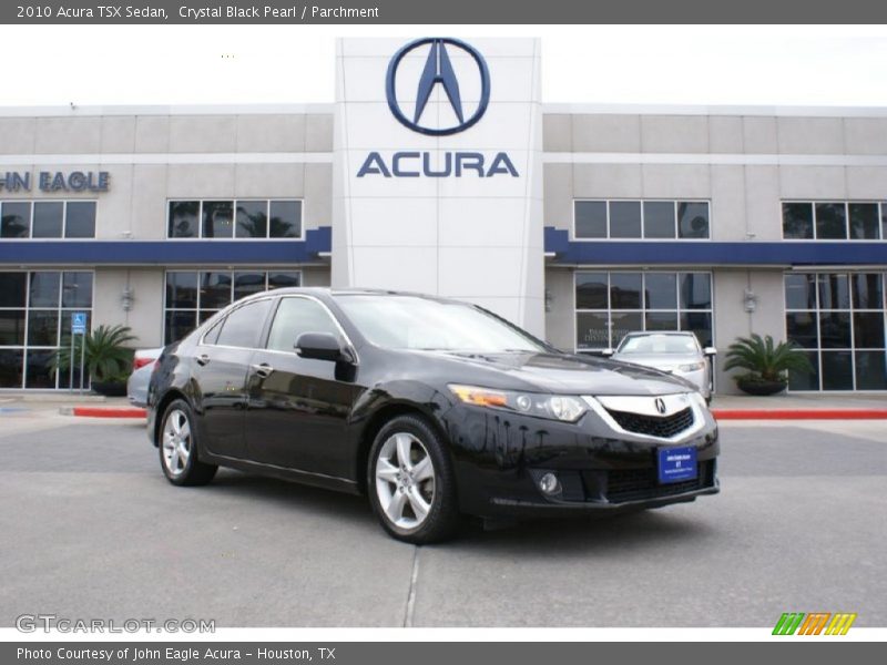 Crystal Black Pearl / Parchment 2010 Acura TSX Sedan