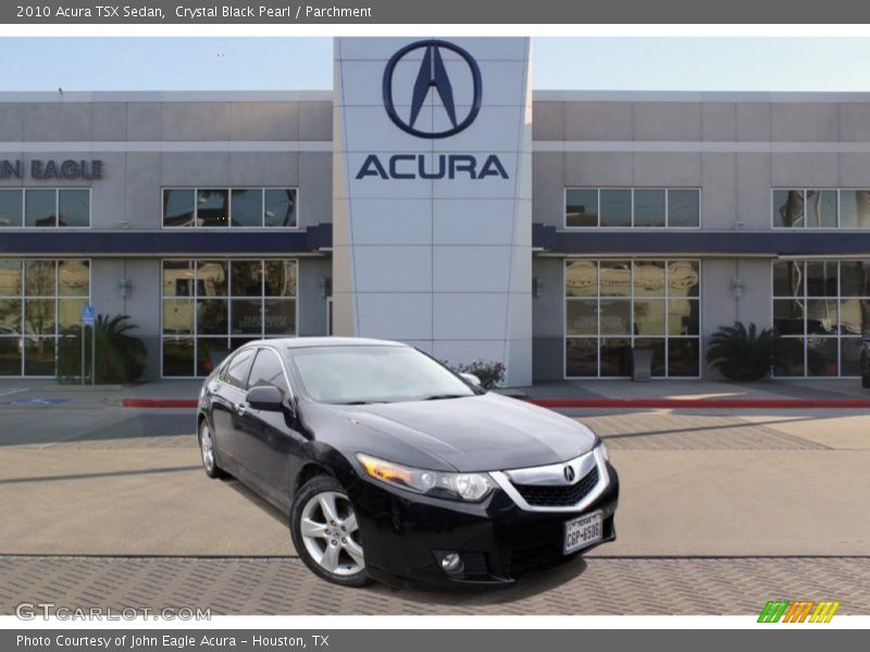 Crystal Black Pearl / Parchment 2010 Acura TSX Sedan