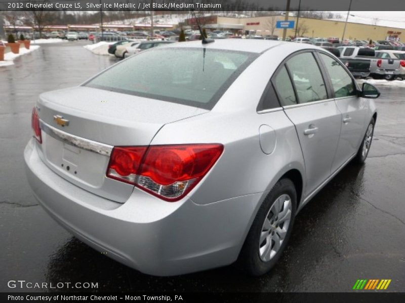 Silver Ice Metallic / Jet Black/Medium Titanium 2012 Chevrolet Cruze LS
