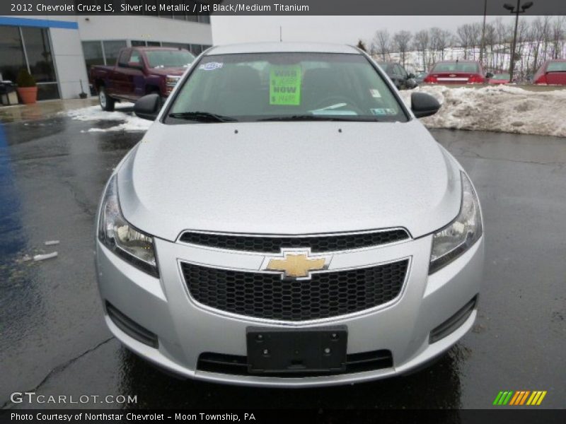 Silver Ice Metallic / Jet Black/Medium Titanium 2012 Chevrolet Cruze LS