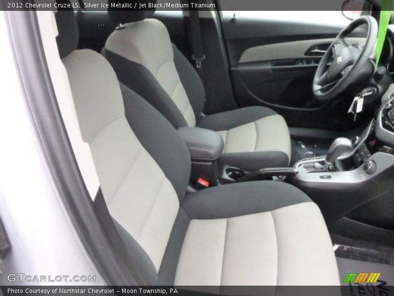 Silver Ice Metallic / Jet Black/Medium Titanium 2012 Chevrolet Cruze LS