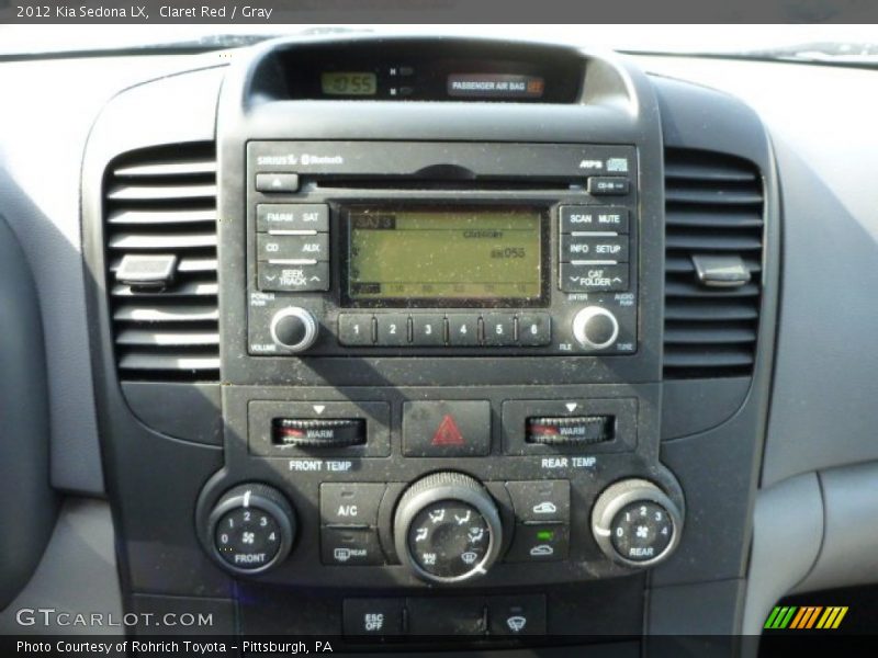 Claret Red / Gray 2012 Kia Sedona LX