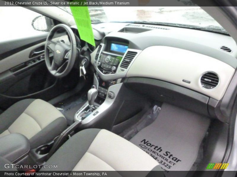 Silver Ice Metallic / Jet Black/Medium Titanium 2012 Chevrolet Cruze LS