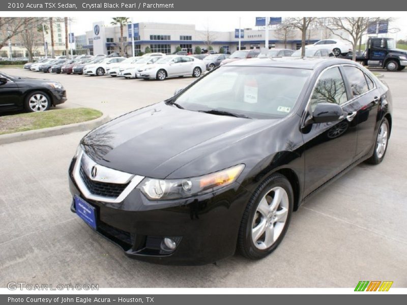 Crystal Black Pearl / Parchment 2010 Acura TSX Sedan
