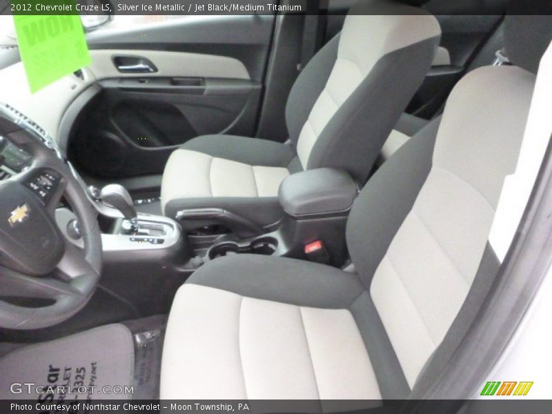 Silver Ice Metallic / Jet Black/Medium Titanium 2012 Chevrolet Cruze LS