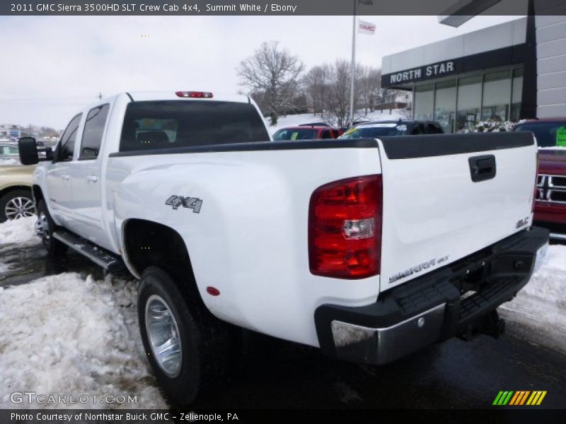 Summit White / Ebony 2011 GMC Sierra 3500HD SLT Crew Cab 4x4