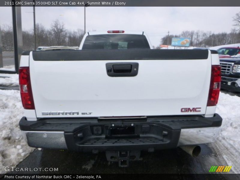 Summit White / Ebony 2011 GMC Sierra 3500HD SLT Crew Cab 4x4