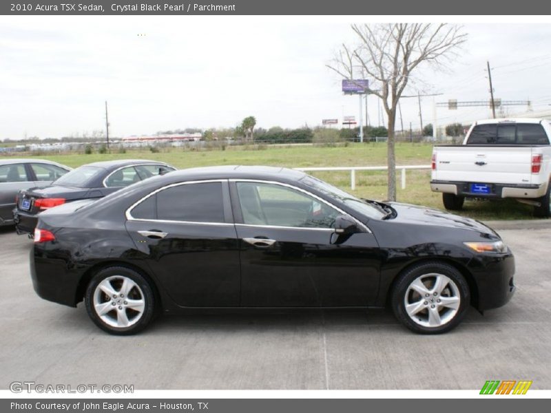 Crystal Black Pearl / Parchment 2010 Acura TSX Sedan