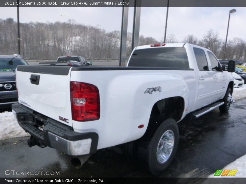 Summit White / Ebony 2011 GMC Sierra 3500HD SLT Crew Cab 4x4