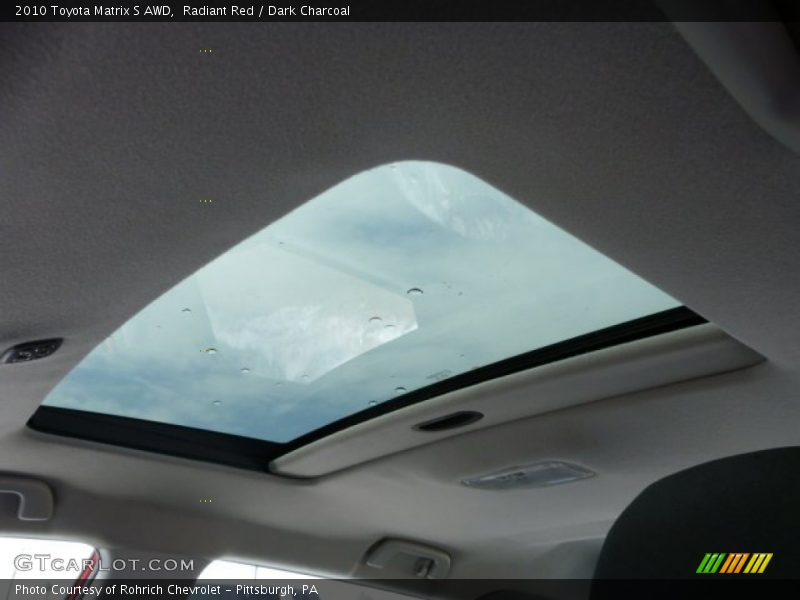 Radiant Red / Dark Charcoal 2010 Toyota Matrix S AWD