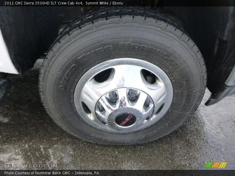 Summit White / Ebony 2011 GMC Sierra 3500HD SLT Crew Cab 4x4