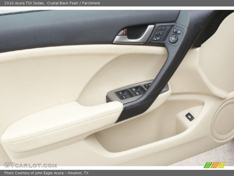 Crystal Black Pearl / Parchment 2010 Acura TSX Sedan