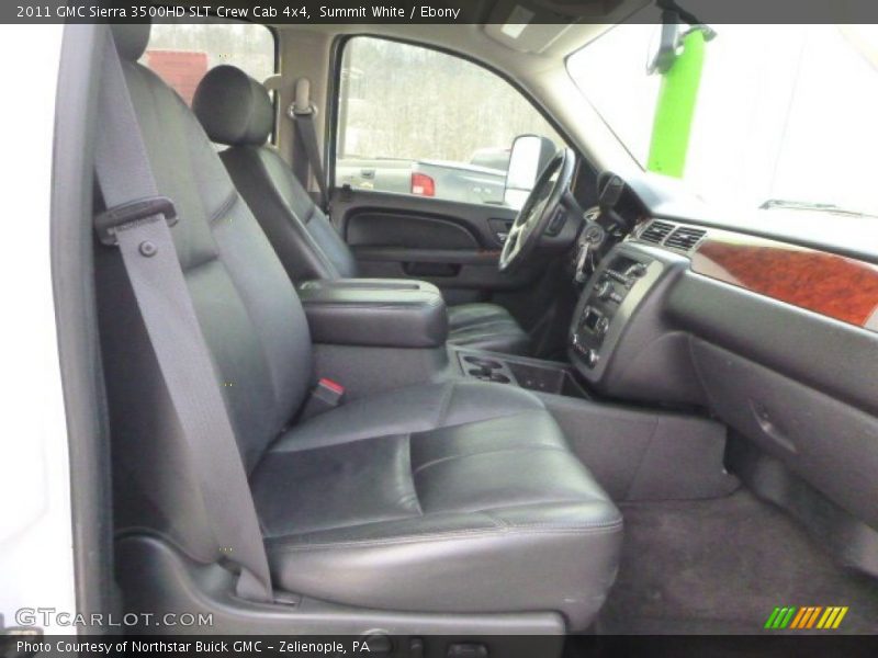 Summit White / Ebony 2011 GMC Sierra 3500HD SLT Crew Cab 4x4
