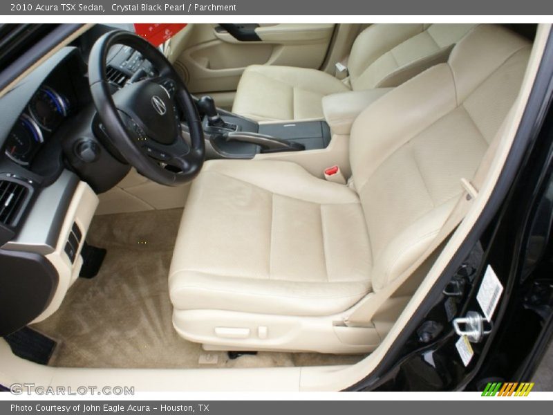 Crystal Black Pearl / Parchment 2010 Acura TSX Sedan