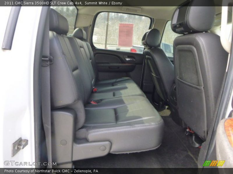 Summit White / Ebony 2011 GMC Sierra 3500HD SLT Crew Cab 4x4