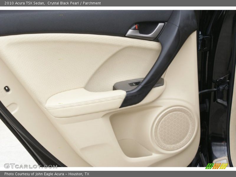 Crystal Black Pearl / Parchment 2010 Acura TSX Sedan