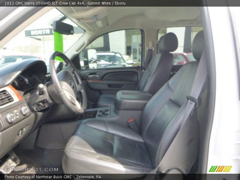Summit White / Ebony 2011 GMC Sierra 3500HD SLT Crew Cab 4x4
