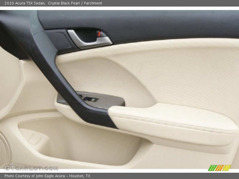 Crystal Black Pearl / Parchment 2010 Acura TSX Sedan