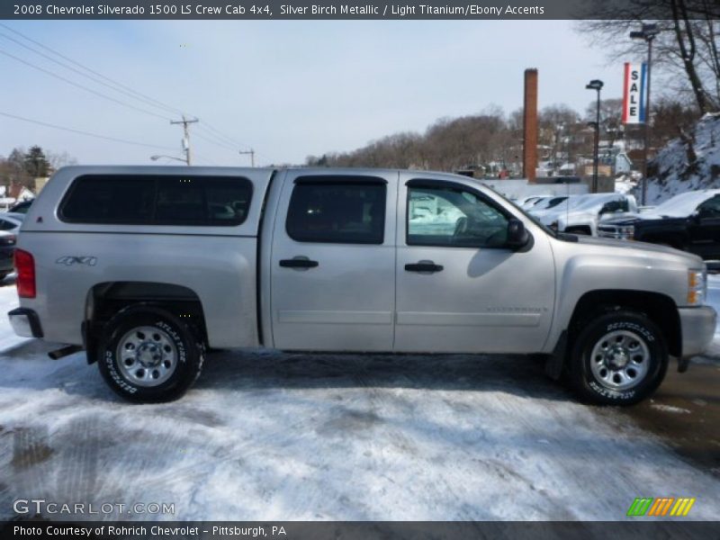 Silver Birch Metallic / Light Titanium/Ebony Accents 2008 Chevrolet Silverado 1500 LS Crew Cab 4x4