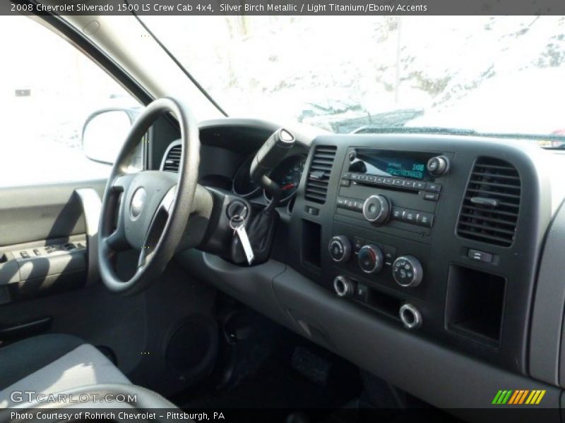 Silver Birch Metallic / Light Titanium/Ebony Accents 2008 Chevrolet Silverado 1500 LS Crew Cab 4x4