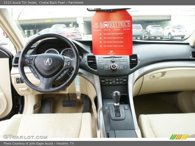 Crystal Black Pearl / Parchment 2010 Acura TSX Sedan