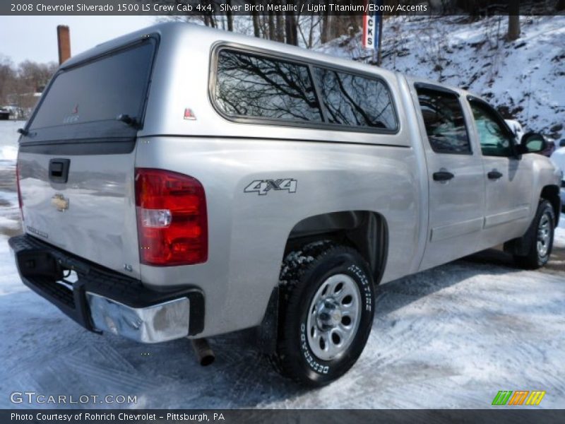 Silver Birch Metallic / Light Titanium/Ebony Accents 2008 Chevrolet Silverado 1500 LS Crew Cab 4x4