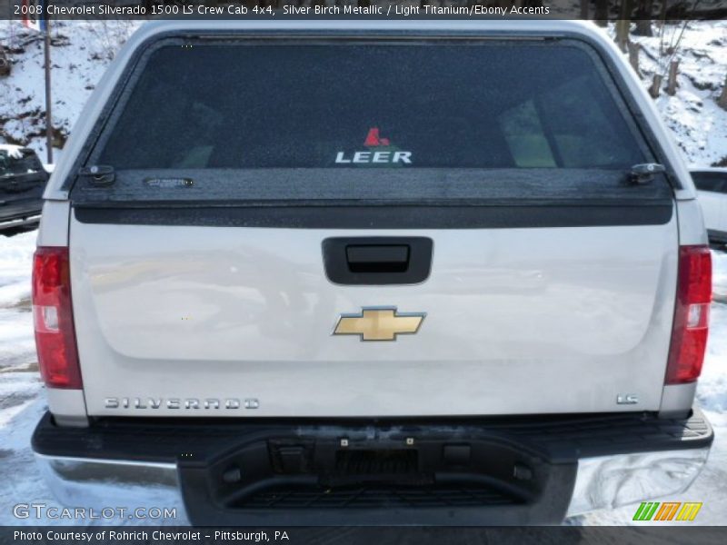 Silver Birch Metallic / Light Titanium/Ebony Accents 2008 Chevrolet Silverado 1500 LS Crew Cab 4x4