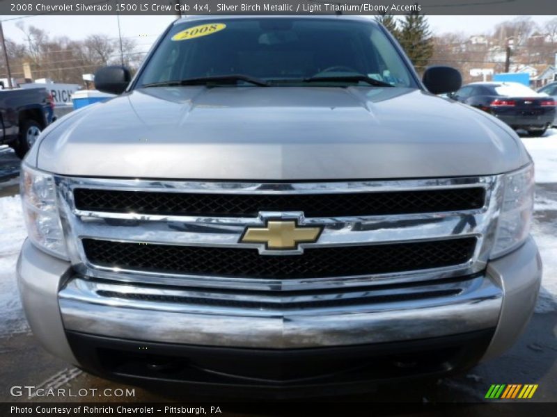 Silver Birch Metallic / Light Titanium/Ebony Accents 2008 Chevrolet Silverado 1500 LS Crew Cab 4x4