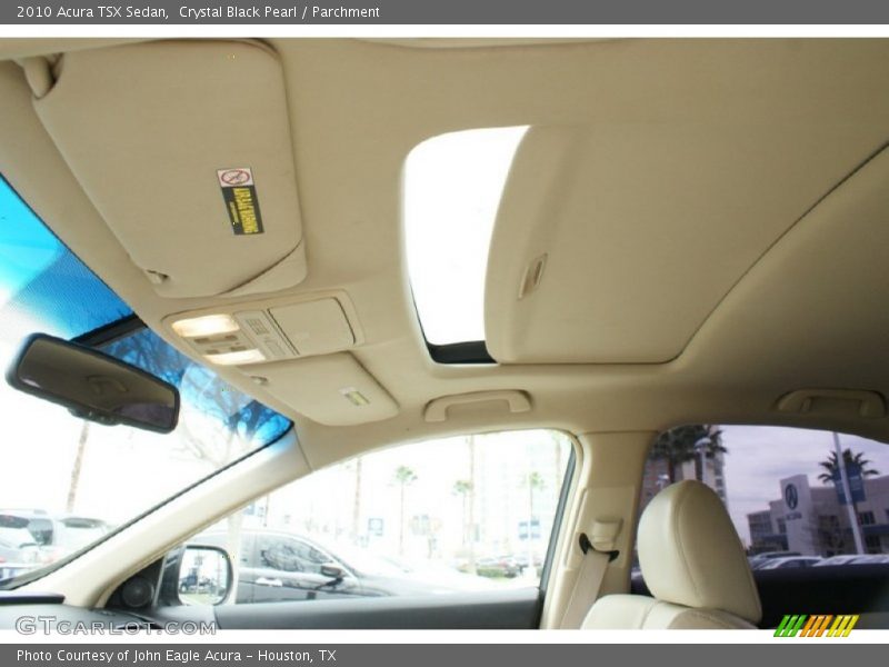 Crystal Black Pearl / Parchment 2010 Acura TSX Sedan