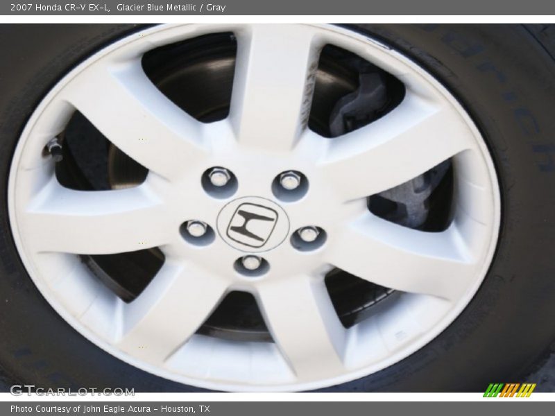 Glacier Blue Metallic / Gray 2007 Honda CR-V EX-L