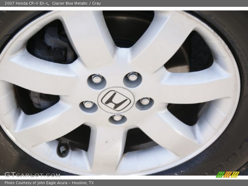 Glacier Blue Metallic / Gray 2007 Honda CR-V EX-L