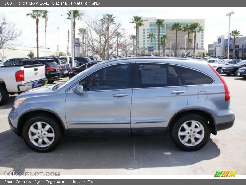 Glacier Blue Metallic / Gray 2007 Honda CR-V EX-L