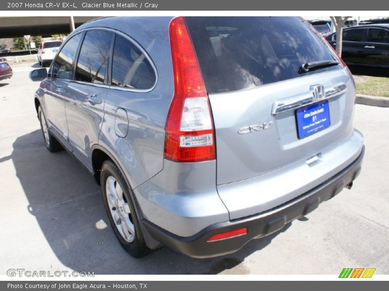 Glacier Blue Metallic / Gray 2007 Honda CR-V EX-L