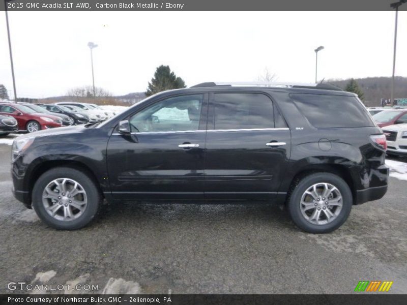 Carbon Black Metallic / Ebony 2015 GMC Acadia SLT AWD