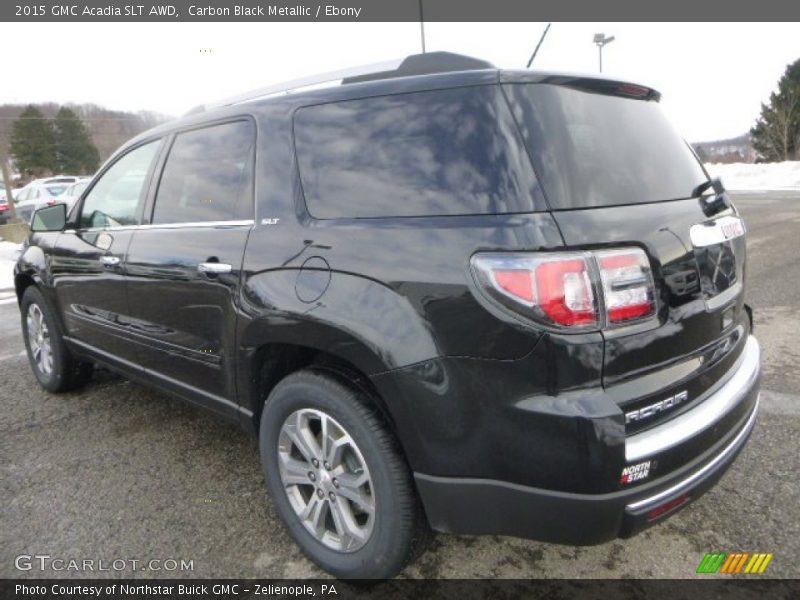 Carbon Black Metallic / Ebony 2015 GMC Acadia SLT AWD