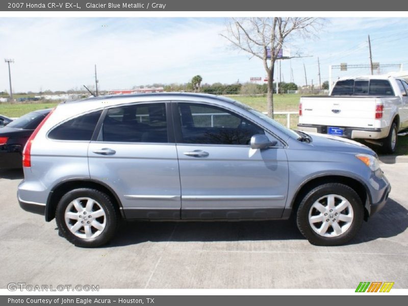 Glacier Blue Metallic / Gray 2007 Honda CR-V EX-L