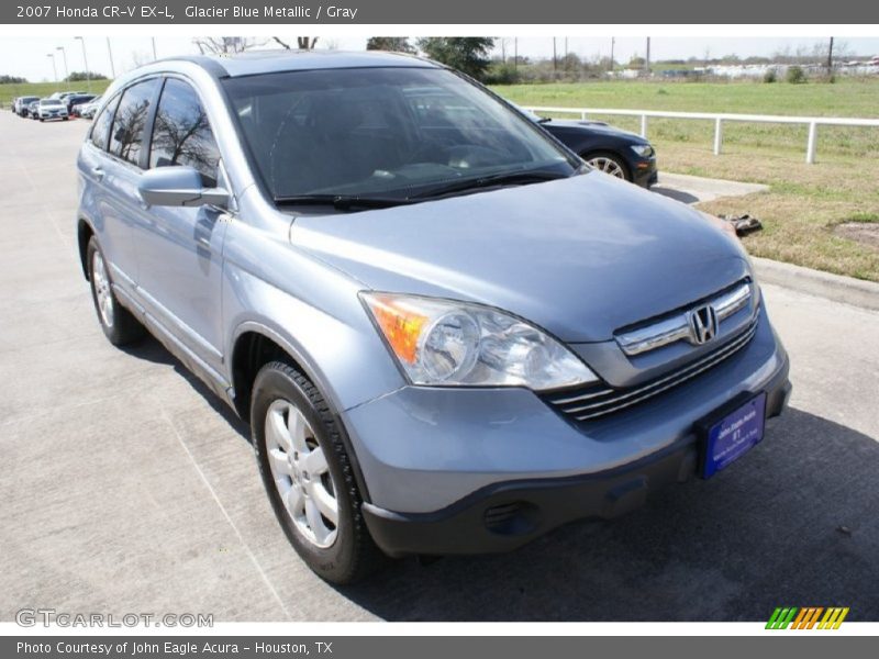 Glacier Blue Metallic / Gray 2007 Honda CR-V EX-L
