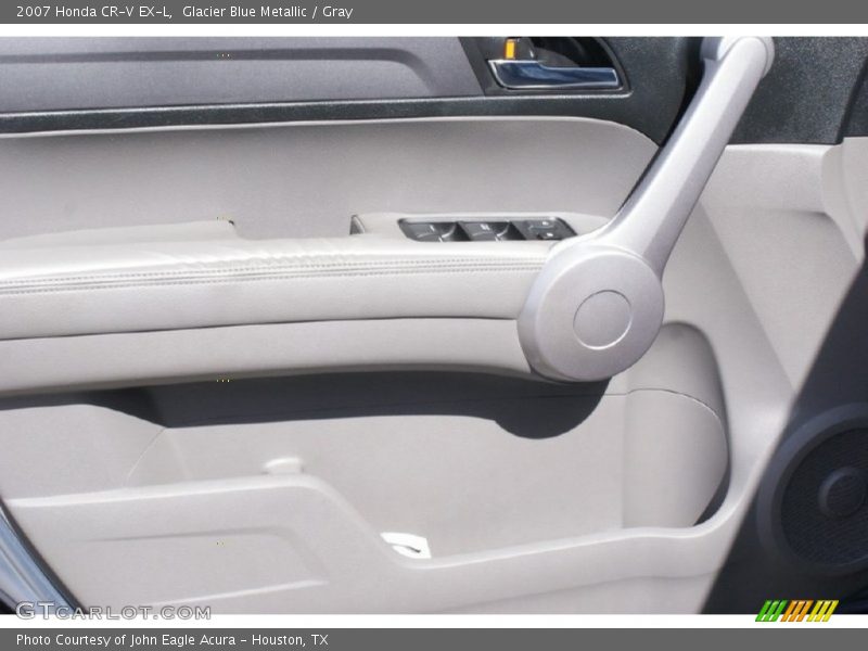 Glacier Blue Metallic / Gray 2007 Honda CR-V EX-L