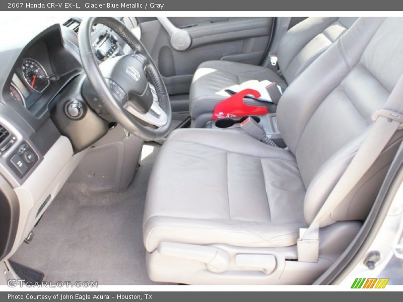 Glacier Blue Metallic / Gray 2007 Honda CR-V EX-L