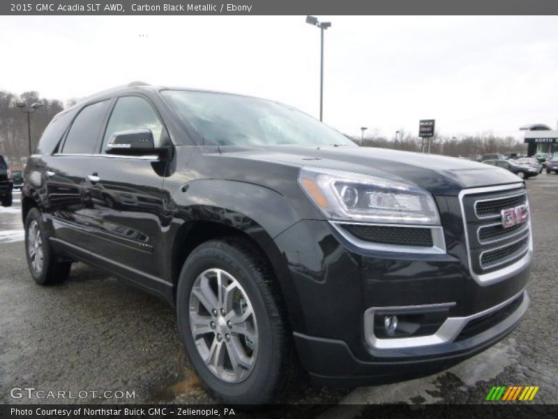 Carbon Black Metallic / Ebony 2015 GMC Acadia SLT AWD