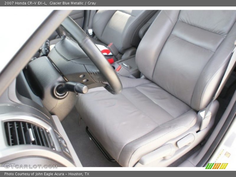 Glacier Blue Metallic / Gray 2007 Honda CR-V EX-L