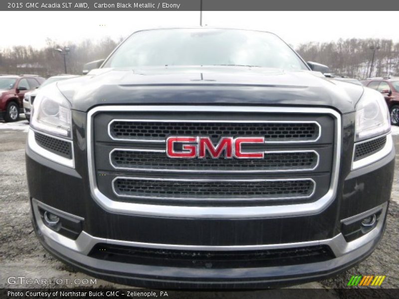 Carbon Black Metallic / Ebony 2015 GMC Acadia SLT AWD