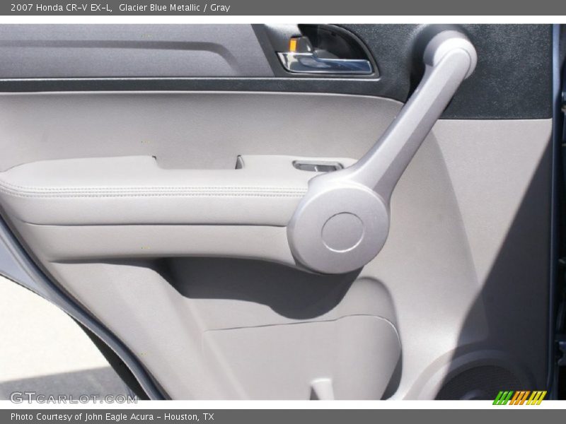 Glacier Blue Metallic / Gray 2007 Honda CR-V EX-L